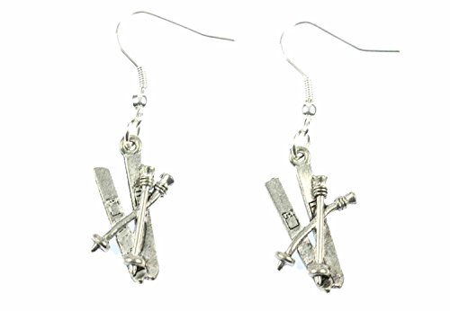 Miniblings Ski Ohrringe Skiohrringe Skier und...