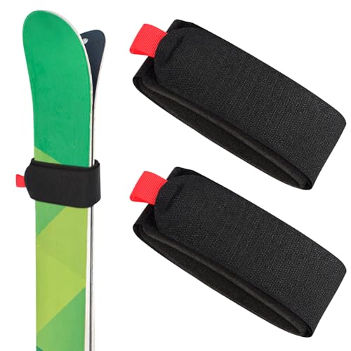 Gucass 2 Stück Ski Klettband, Verstellbare...
