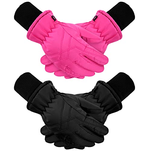 SATINIOR 2 Paar Kinder Winter Skihandschuhe...