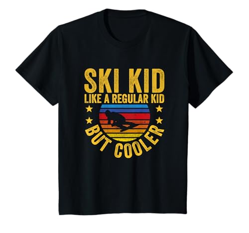 Kinder Ski Kid Lustig Junge Skifahrer Sport...