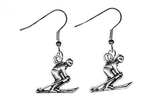 Miniblings Skifahrer Ohrringe Skiohrringe...