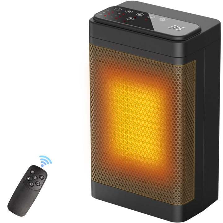 Rsaoty 1500W Heizlüfter mit Fernbedienung,...