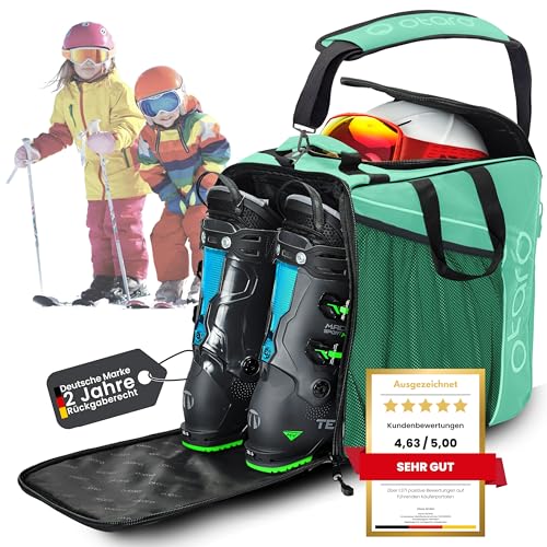 Otaro Skischuhtasche Kinder mit Helmfach...