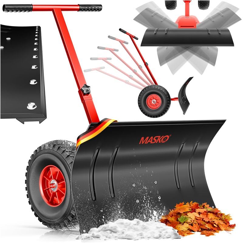 Masko Schneeschaufel auf Rädern...