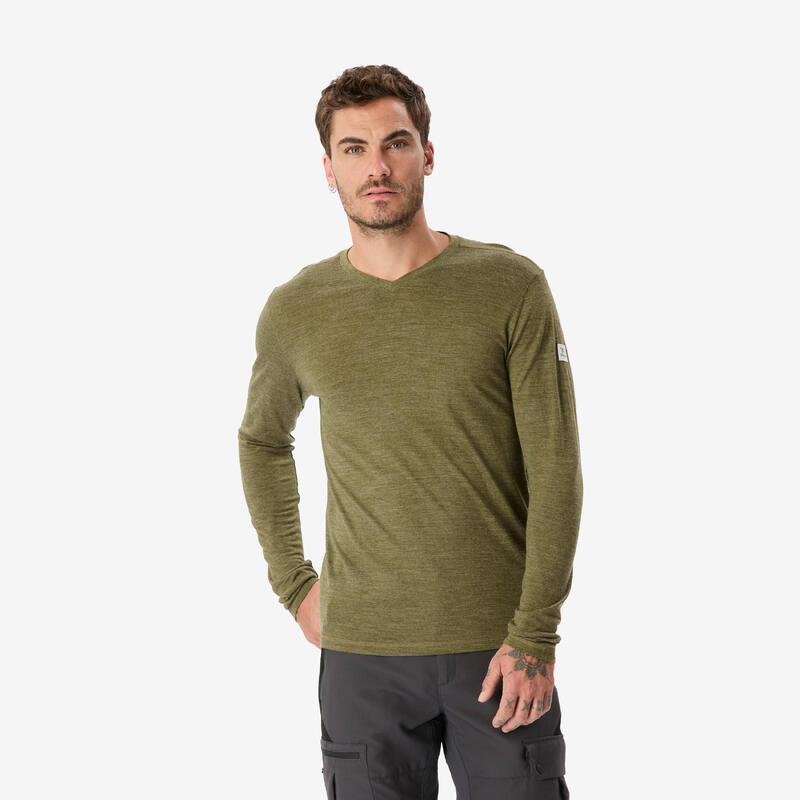 Simond Merinoshirt Herren langarm Trekking Merino Fresh khaki
