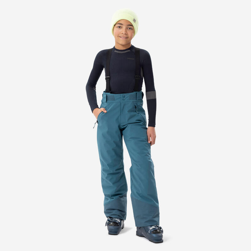 Wedze Skihose Kinder 6 bis 14 Jahre warm wasserdicht PNF 500 blau
