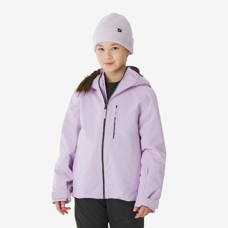Wedze Skijacke Kinder 6 bis 14 Jahre warm wasserdicht SKI 500 lila