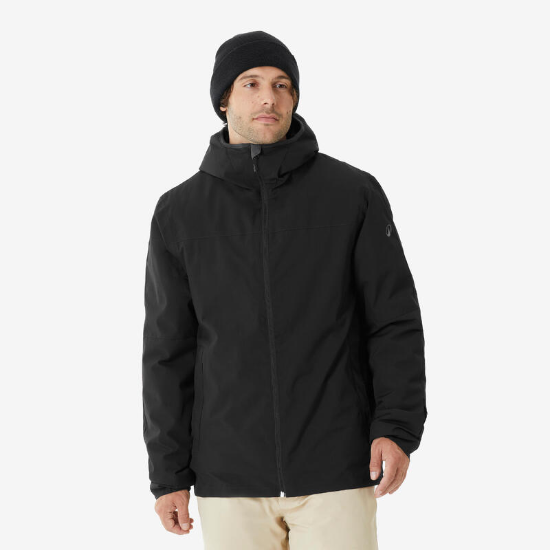 Wedze Skijacke Snowboardjacke Herren warm wasserdicht 100 schwarz
