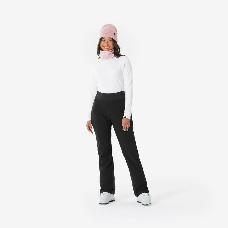 Wedze Skihose Damen Slim 500 schwarz